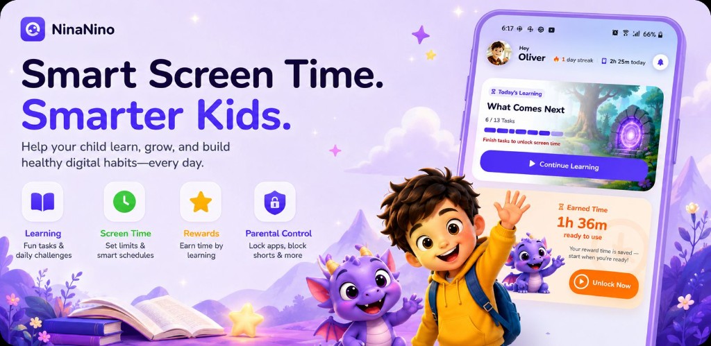 NinaNino — Smart Screen Time. Smarter Kids.